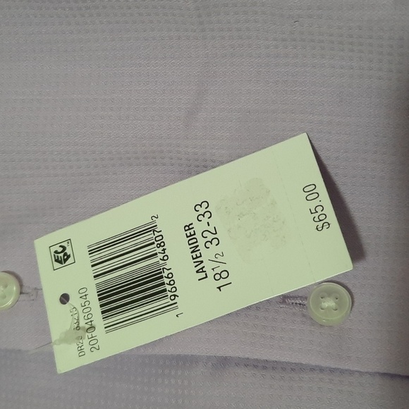Van Heusen Men's Lavender Dress Shirt - Picture 3 of 6